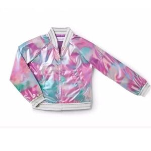 American Girl Truly Me Sweet Street Iridescent Bomber Jacket Girls 7/8 EUC